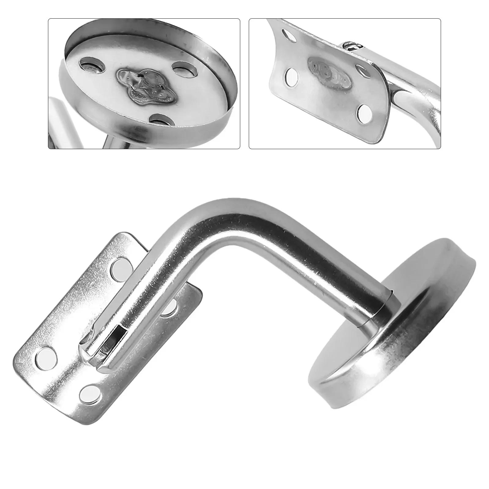 1pcs Stainless Steel Handrail Bracket Glass Balustrade Stair Wall Mounted Bracket Support Shelf Home Decor Holders Hardware