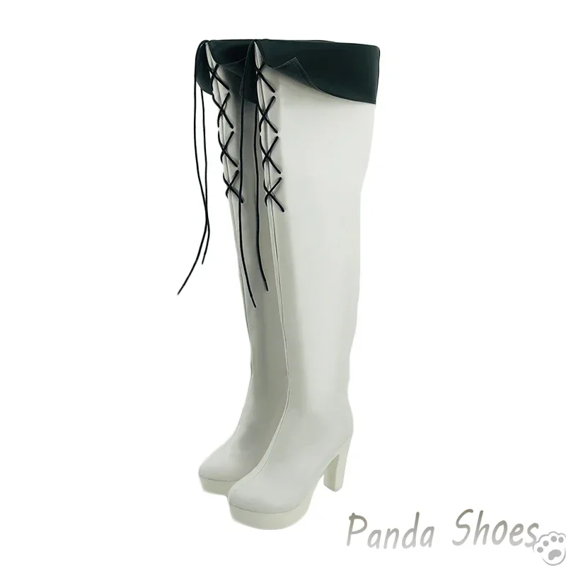 Anime Akame Ga KILL Esdeath Scarpe Cosplay Gioco Anime Cos Comic Costume Cosplay Scarpe Prop per Con Festa di Halloween