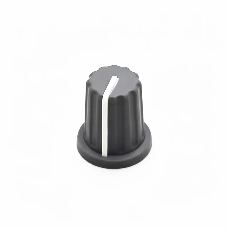 10PCS 16×18mmSoft Rubber Half Shaft Knob Diameter 16mm Height 18mm Potentiometer Encoder Knob 270 Degree D-Shaped Inner Hole 6mm