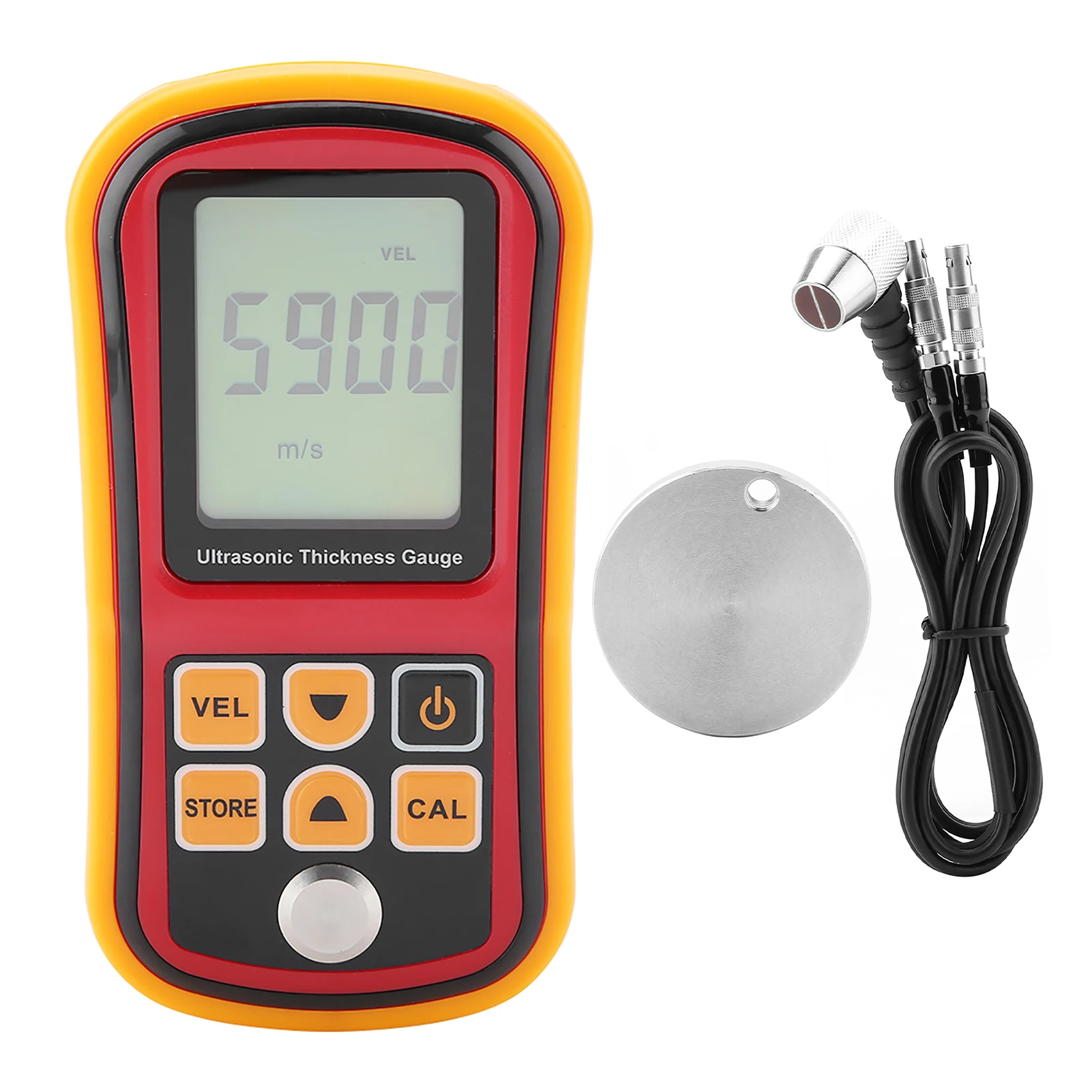 Digital Thickness Tester 100 Digital Ultrasonic Thickness Gauge 1.2‑300mm Steel Width Testing Monitor Thickness Gauge Tester