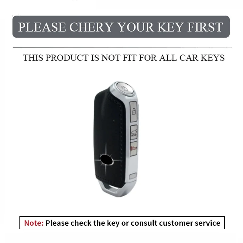 Zinc Alloy Leather Car Key Case Cover Shell For Kia K900 Stinger 2017 2018 2019 2020+ 4Buttons Car Smart Remote Key Case Cover