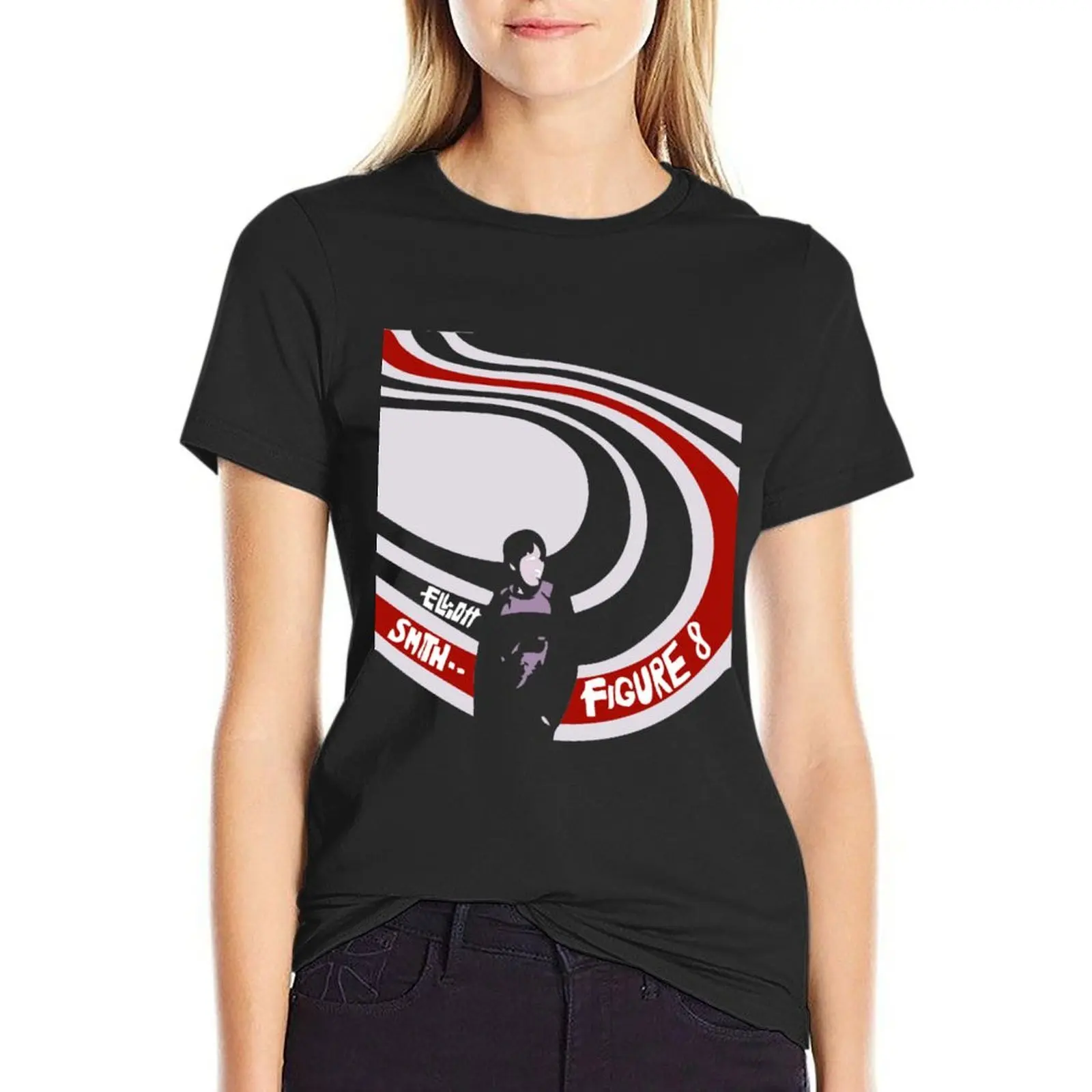 Elliott Smith T-Shirt hippie clothes plus size tops t-shirts for Women loose fit