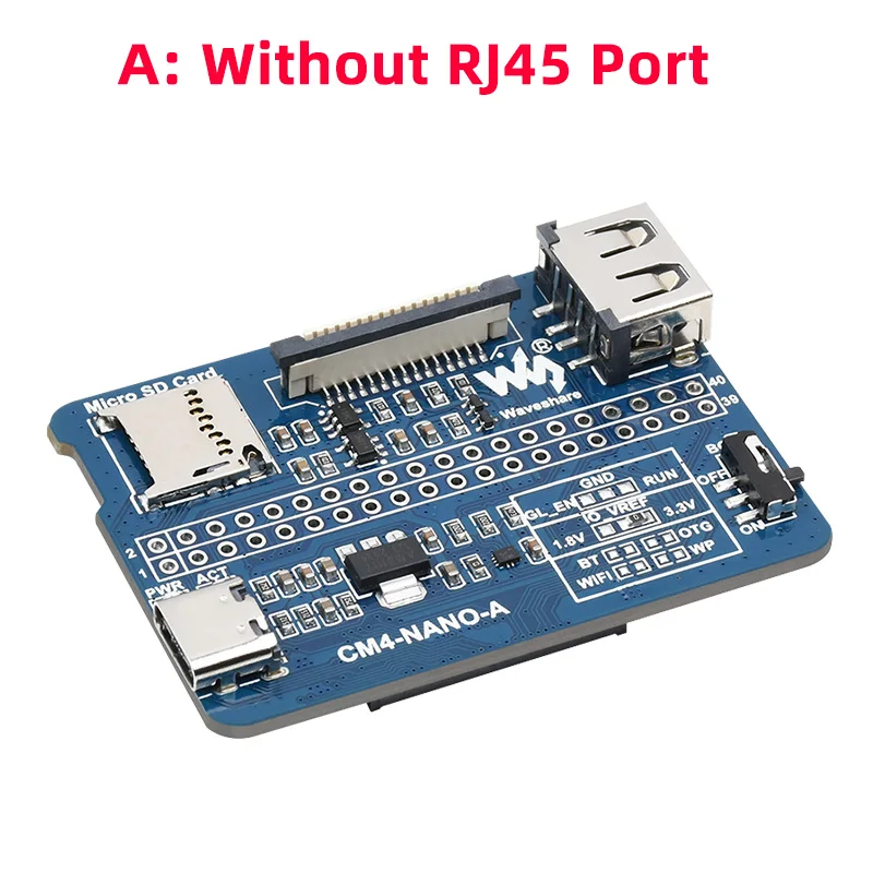 CM4 Base Board USB CSI DSI Mini HDMI-compatible Optional Gigabit Ethernet RJ45 for Raspberry Pi Compute Module 4 Same Size CM4