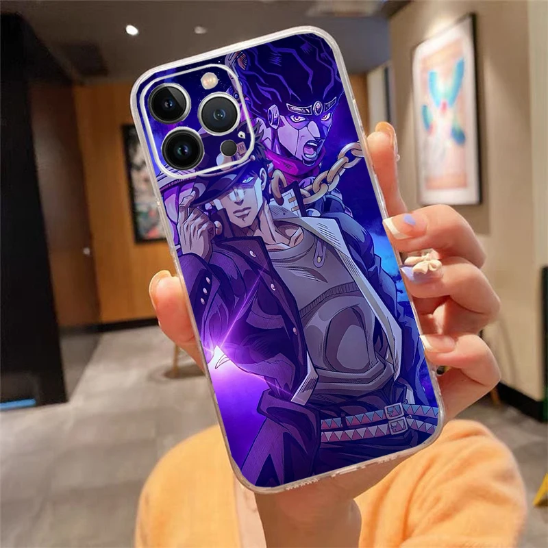 

jojo's bizarre adventure Jotaro Jolyne Phone Case Carcasa Funda For iPhone 17 Pro Max Air 16 15 14 13 Pro Max 15 16 Pro 15Plus