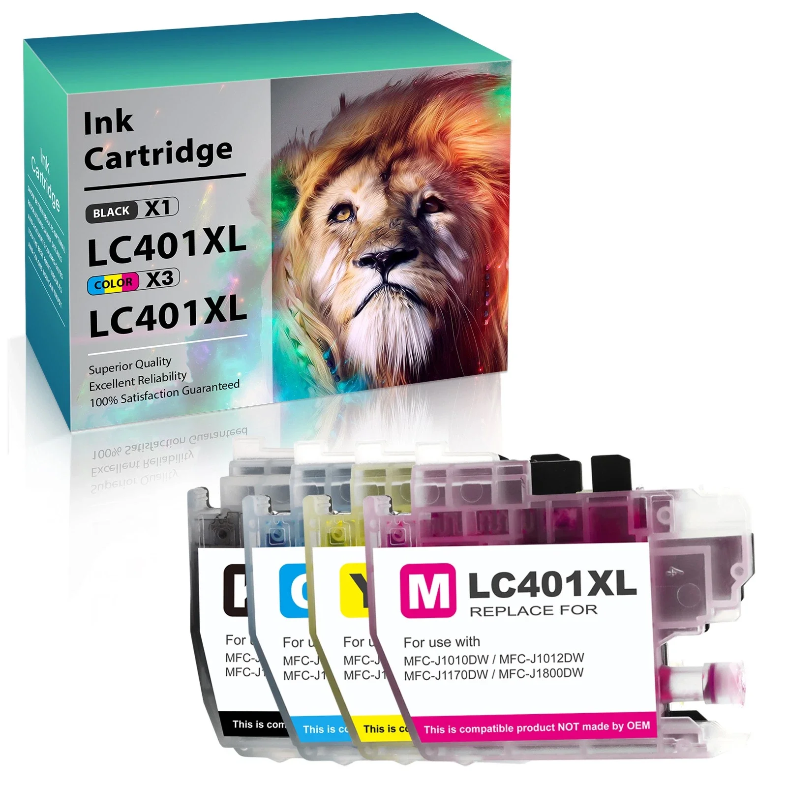 

4-пакет картриджей LC401 для MFC-J1010DW MFC-J1012DW MFC-J1170DW