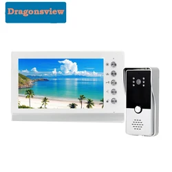 Dragonsview 7 Inch Color Video Door Phone Kits Video Intercom System for Home Outdoor Doorbell with Camera for Villa Apartment