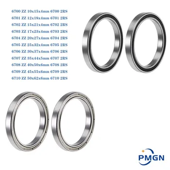 จัดส่งฟรี 50 PCS ABEC-5 6702-2RS คุณภาพสูง 6702RS 6702 2RS ฿ 15x21x4mm Miniature ยางซีล Deep Groove Ball Bearing