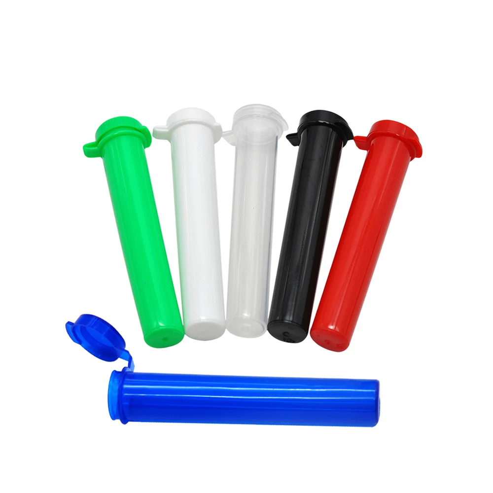 5pcs/batch acrylic cigarette accessories portable waterproof sealed plastic bottle tube container storage box Random Color