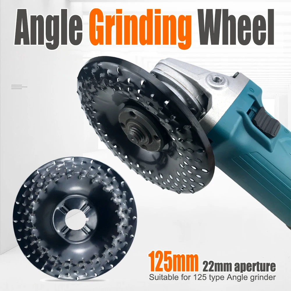 92mm/125mm Grinder Wheel Disc Wood Shaping Wheel Grinding Discs for Angle Grinders Woodworking Sanding Rotary Abrasive Tool