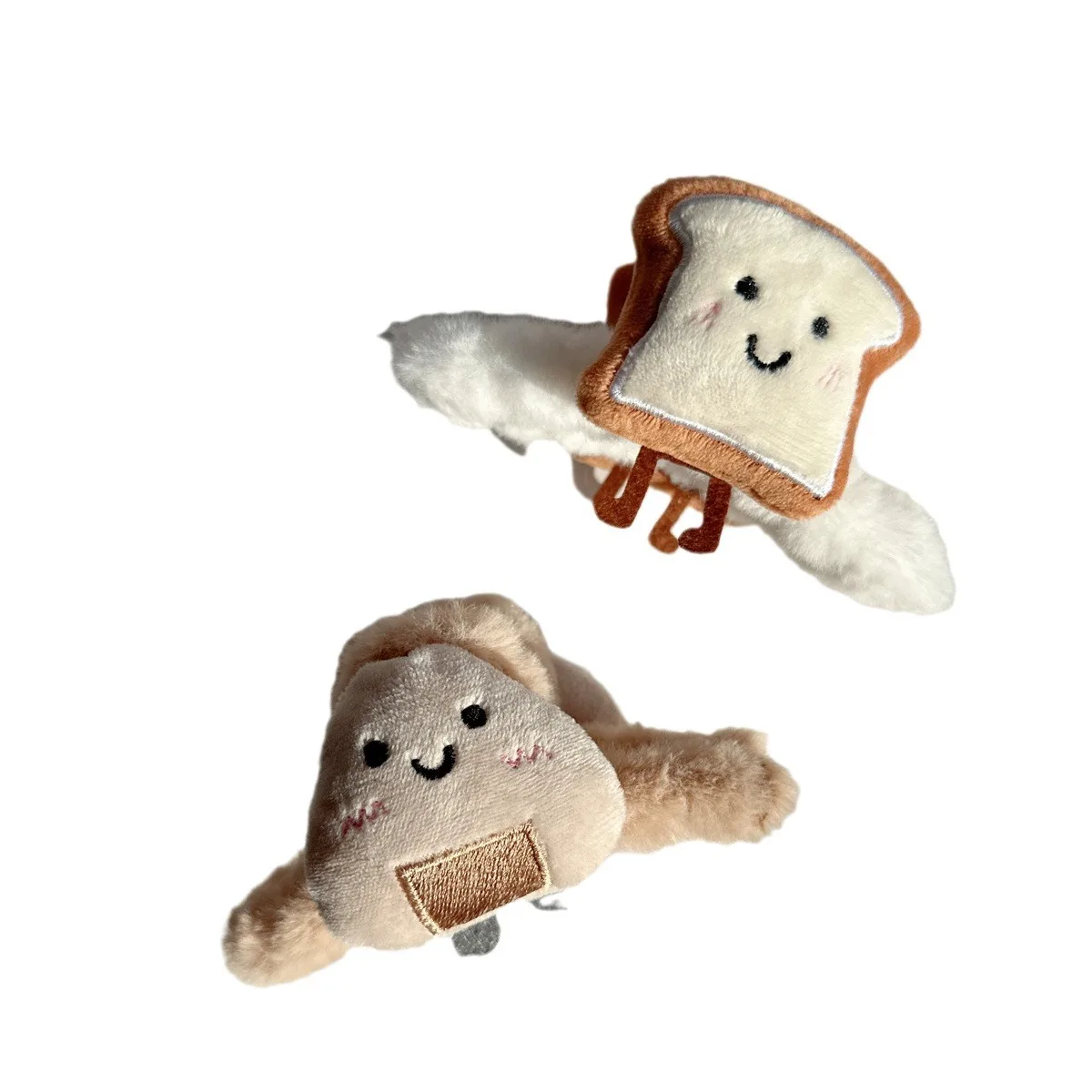 Cute Toast Rice Balls Wash Faces Grab Shark Claws Clips Wash Face Wet-proof Plush