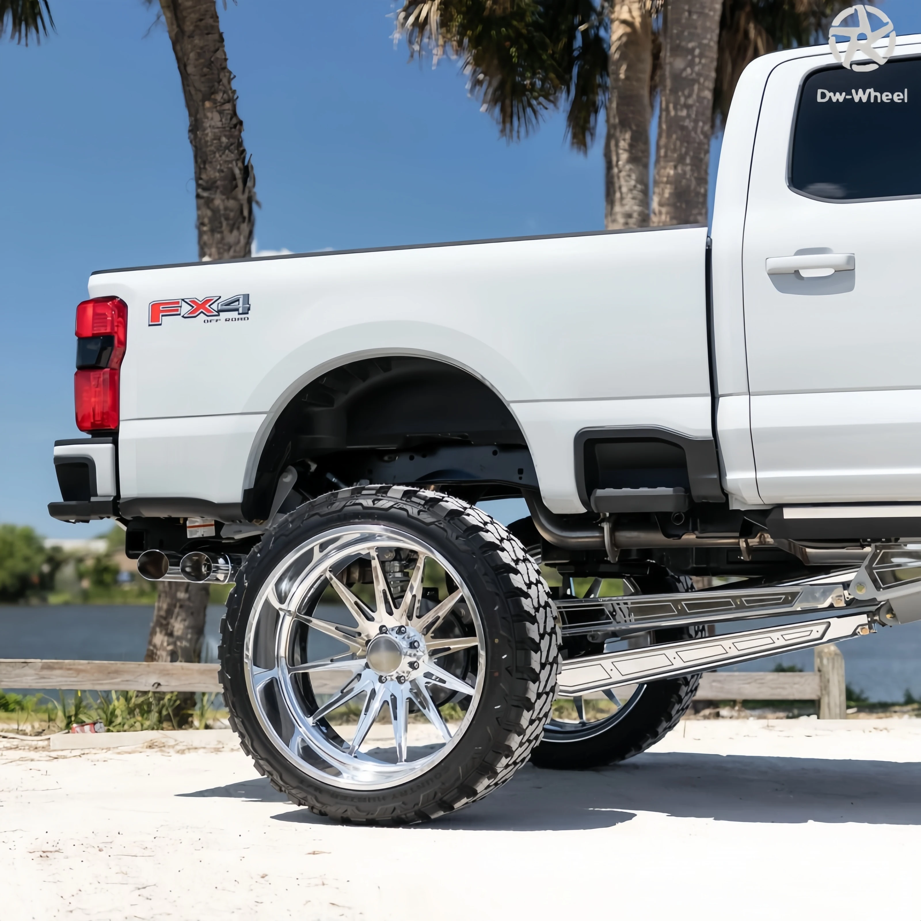 DW Forged Alloy Wheels Deep Lip 20 22 24 26 Inch Wheel Chrome Pickup  Rims 8x170 8x180 8x200 for Ford F150 F250 F350 F450