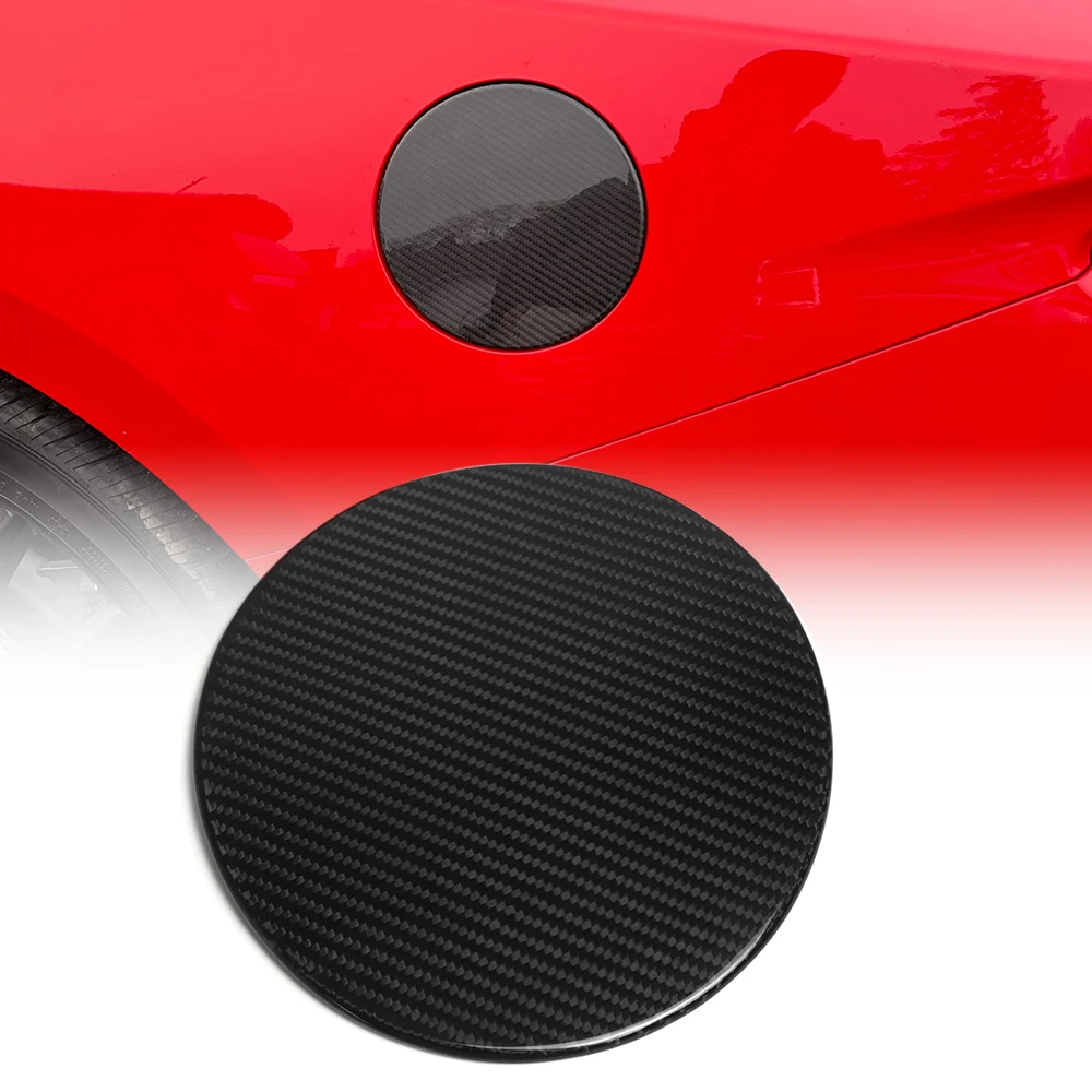 

For Ford Mustang S650 Darkhorse GT Ecoboost 2024 2025 Carbon Exterior Car Rear Fuel Tank Gas Oil Cover Trim Car Accessories