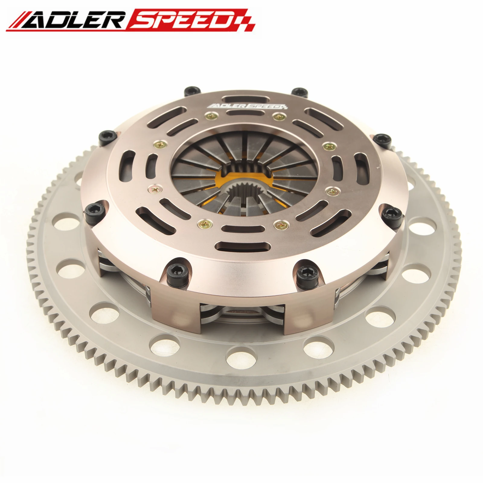 

ADLERSPEED Sprung Twin Disc Clutch Medium WT For 08-14 Mitsubishi Lancer Evolution X 10 GSR, RS 4B11 Turbo 5-speed