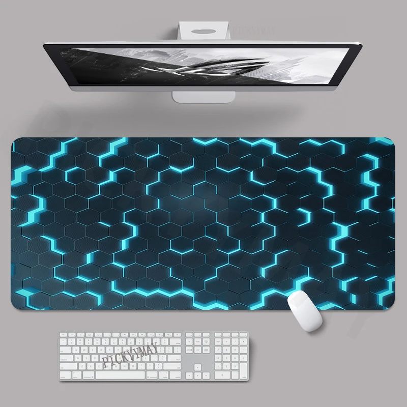 Geometric Mouse Pads Gaming Mousepad Sense Of Technology Mouse Mat Keyboard Mats Desk Pad Mousepads XXL 90x40cm For Computer