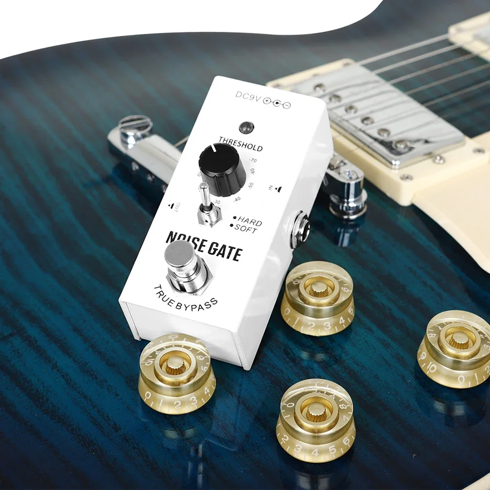 

Electric Guitar Noise Cancelling Effect Device 11x5.2x6cm Aluminum Alloy Advanced Noise Reduction Effect Pedal Guitars Accessory