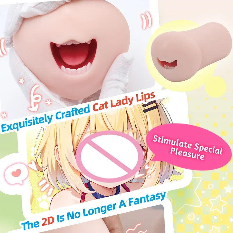 YUU ذكر الاستمناء واقعية الفم الحلق العميق جيب كس اللسان مع الأسنان اللسان الجنس لعب للرجال الاستمناء الجنس عن طريق الفم