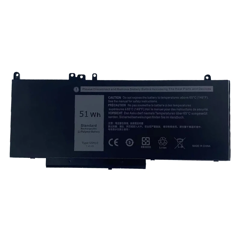 بطارية G5M10 لأجهزة الكمبيوتر المحمول من Dell Latitude E5250 E5450 E5550 7.4 فولت 51WH