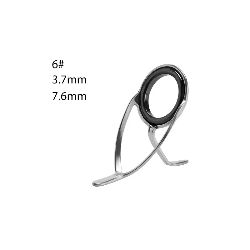 Angelruten-Führungsringe Spinning Casting Schnurführungsringe Keramik-Schlaufen Angelzubehör Set 5 Stück SALE – Detail 14