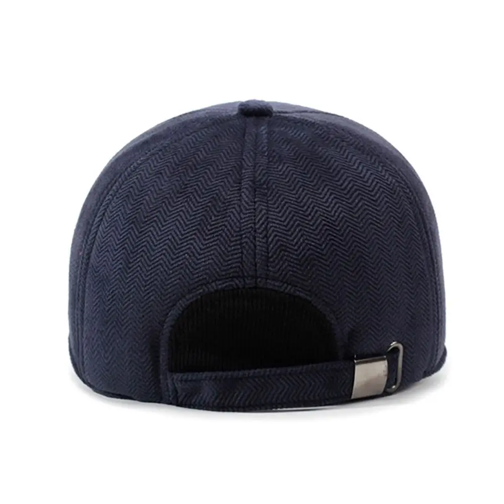 في الهواء الطلق مع غطاء للأذنين الرجال الشتاء قبعة حماية الأذن غطاء للأذنين الدافئة قبعة بيسبول يندبروف قبعة سائق الشاحنة عادية للرجال