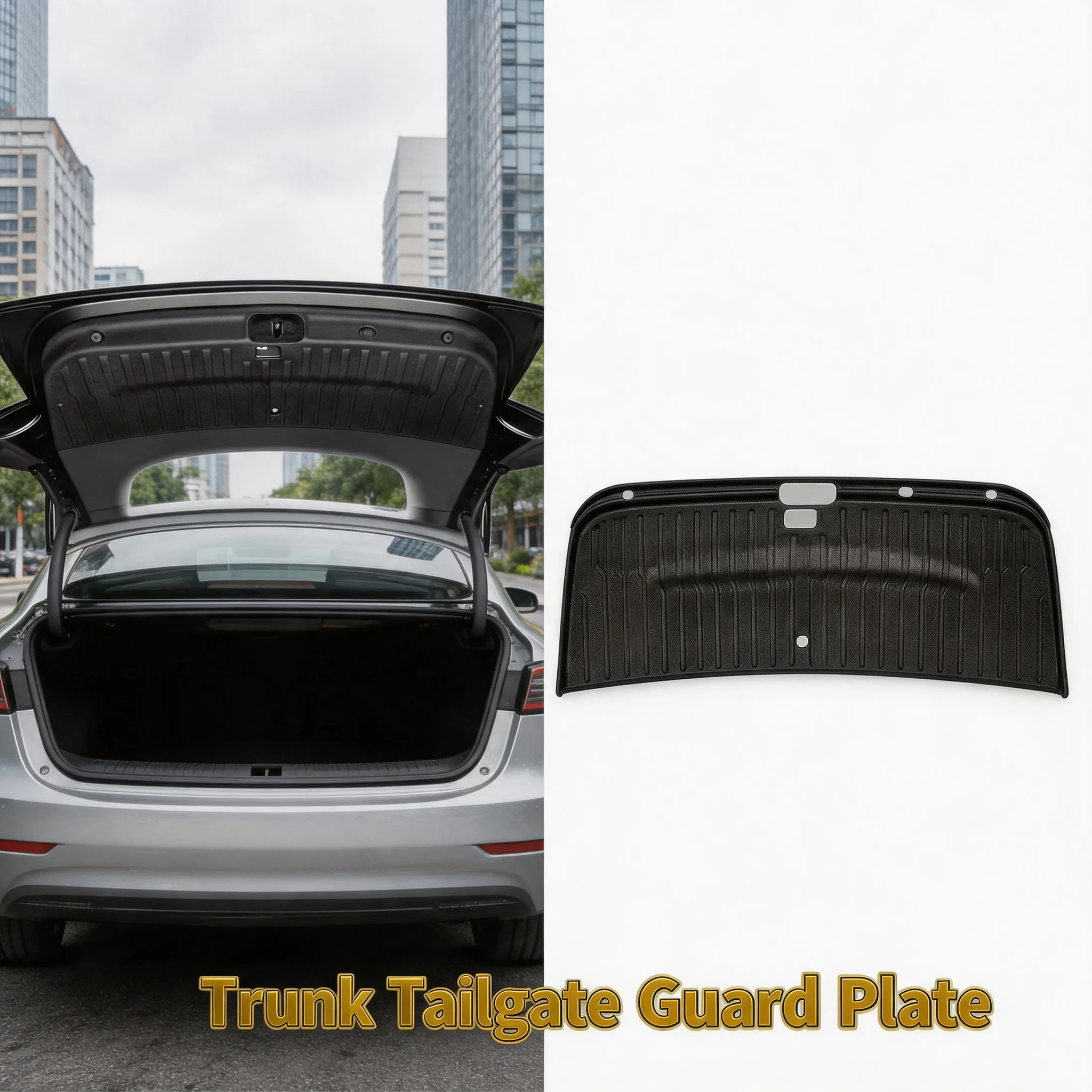 Waterproof TPE Trunk Protective Anti-dirty Pad Trunk Tailgate Guard Pad Rear Backplate Protective Pad For Tesla New Model Y/3/YL