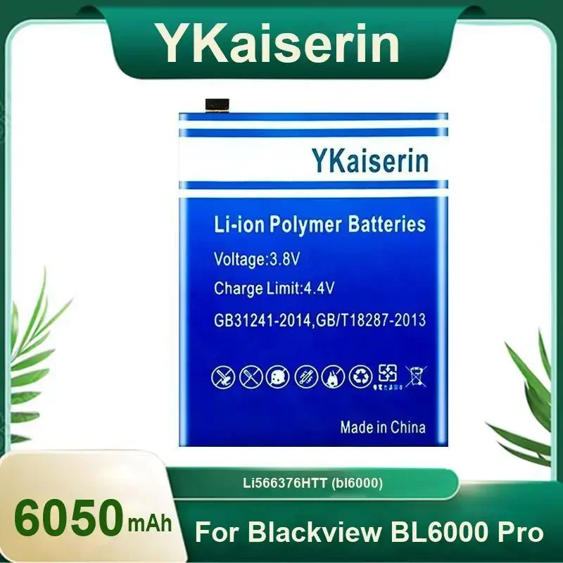 

Сменный аккумулятор YKaiserin Li566376HTT (bl6000), 6050 мАч для Blackview BL6000 Pro BL6000Pro, гарантия на аккумулятор, 2 года