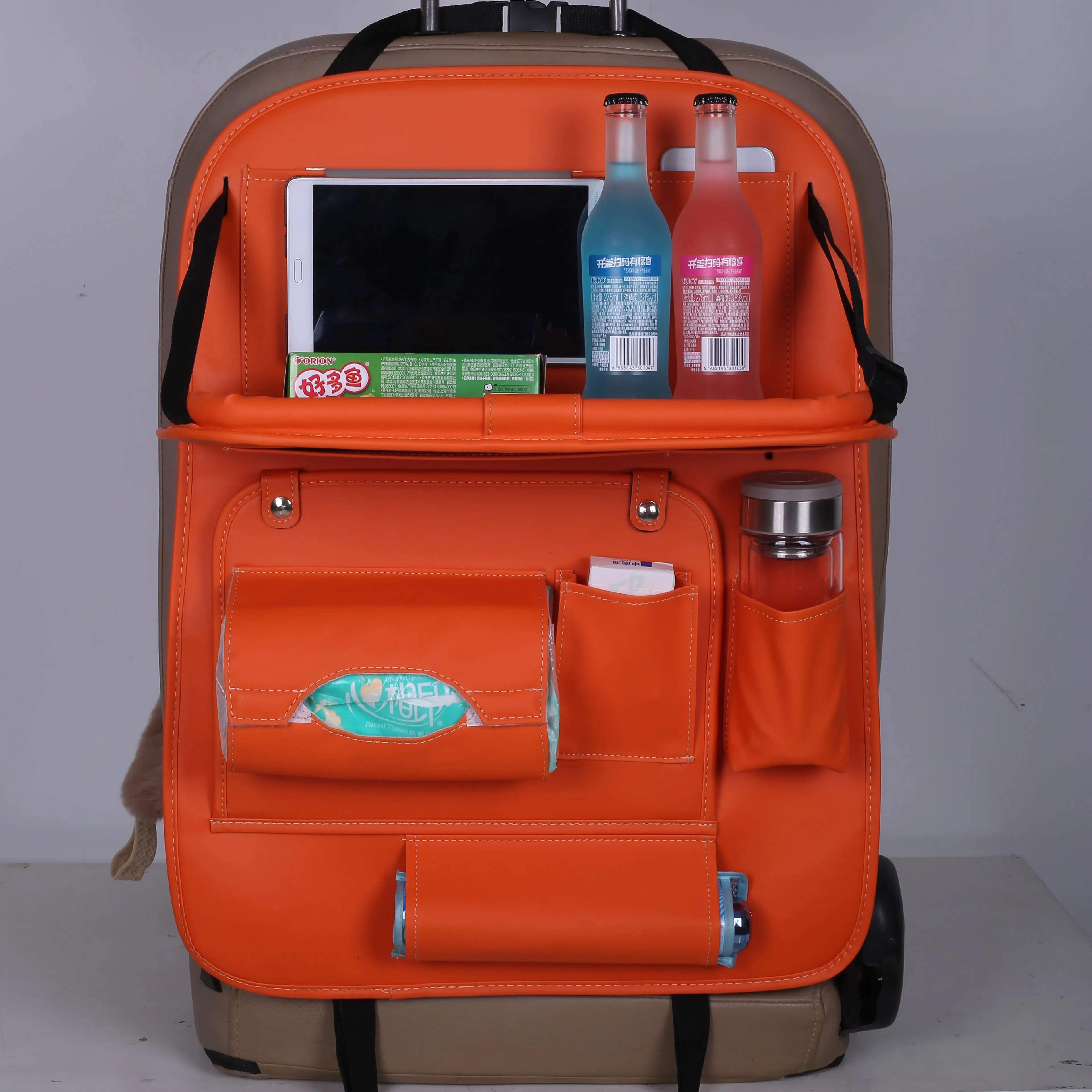 

Car storage bag hanging bag car seat storage shelf table board multi-function rear artifact chair backpack