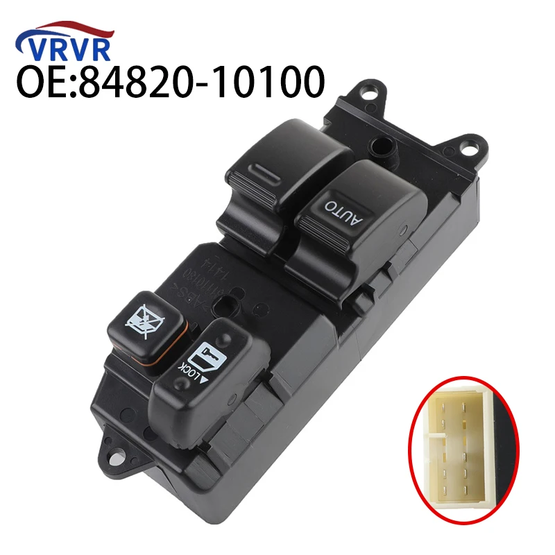 Commutateur de fenêtre électrique pour Toyota, Land Cruiser, VRVR 84820-10100, 8482010100-84820, Yadditif, Hilux, Pasbones, 26170-84820