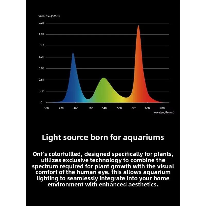 Water Plant Light Compact Fish Tank Water Grass Landscape Light LED Dimming Color Temperature Control