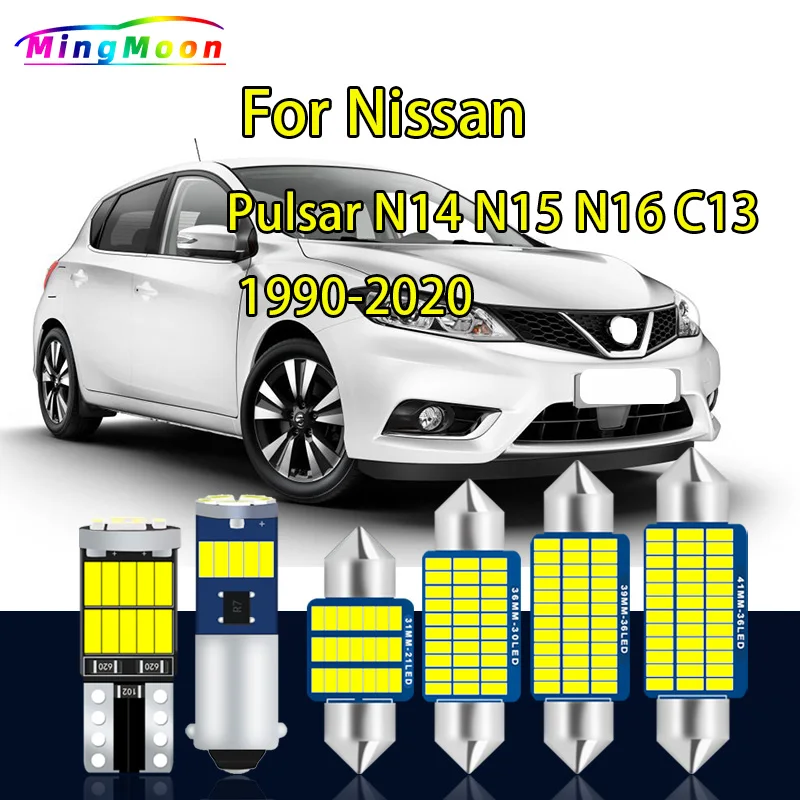 

Canbus LED Interior Light Kit For Nissan Pulsar N14 N15 N16 C13 1990-2018 2019 2020 Car Accessories Map Dome Trunk Led Lamp