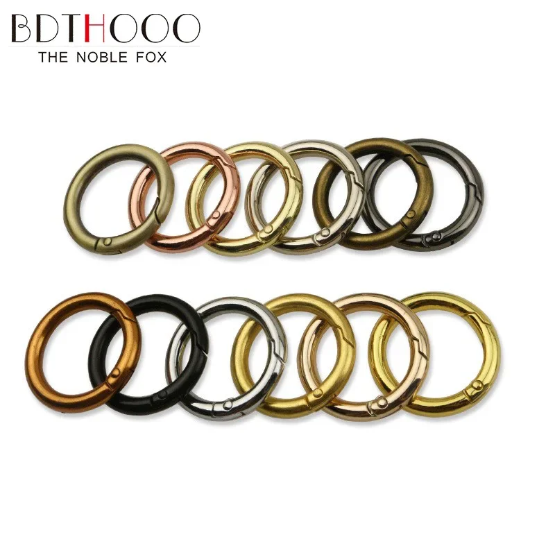 10/20/50 Pieces 25mm MetalO-ring Buckle Spring Buckle Can Be Opened Lobster Hook with Keychain Dog ChainDIY Hardware Accessories