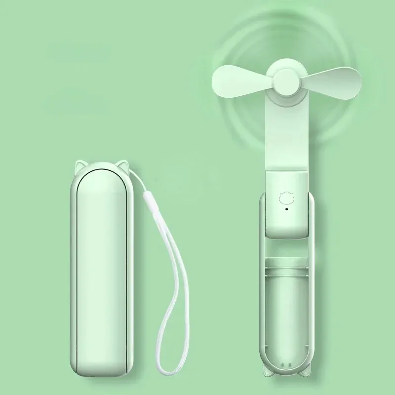 

Candy colored portable fan mini handheld fan unique design portable personal handheld fan USB charging with powerful turbo wind