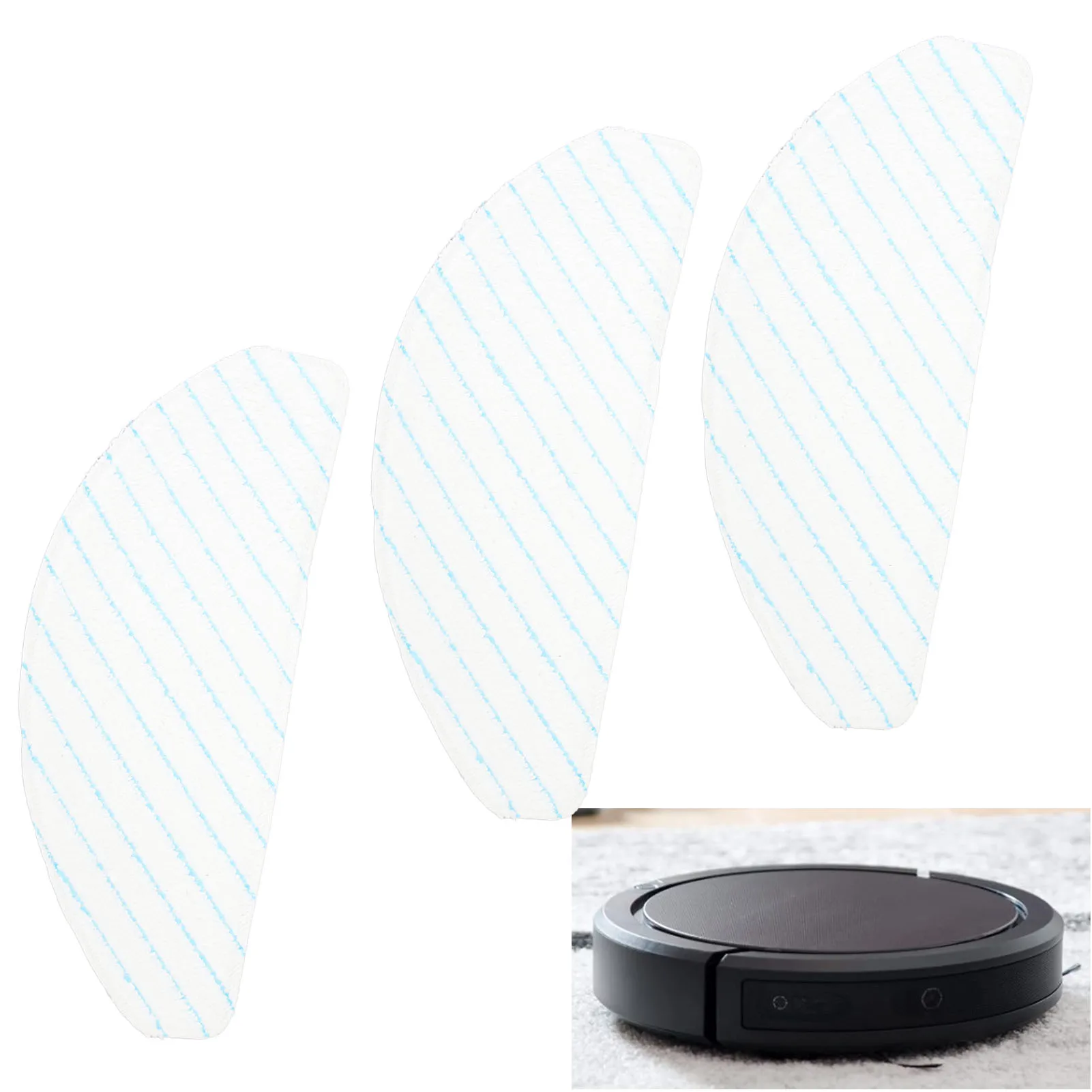 Esfregão descartável de microfibra robô varrendo, Substituição de alta absorção, Panos esfregando para T9, T8, AIVI, N8, 10pcs