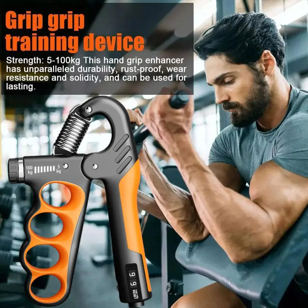 5-100Kg Hand Gripper Gym Wrist Expander Hand Strengthener Adjustable Dynamometer Hand Grip Finger Forearm Trainer Muscle Recover