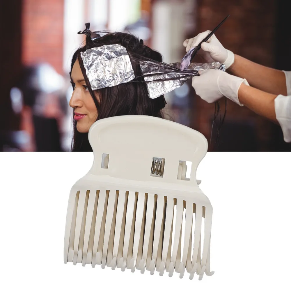 12pcs White Color Hot Roller Clip Strong Hold Portable Design Replacement Hair Curler Clips Stylish Look Heat Insulation
