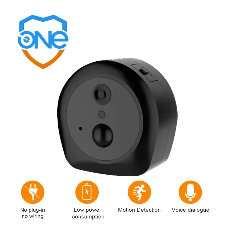 onecam mini ip camera de seguranca recarregavel sem fio alarme interior video pequeno pir cam wifi bateria de baixa potencia hd 1080p 01