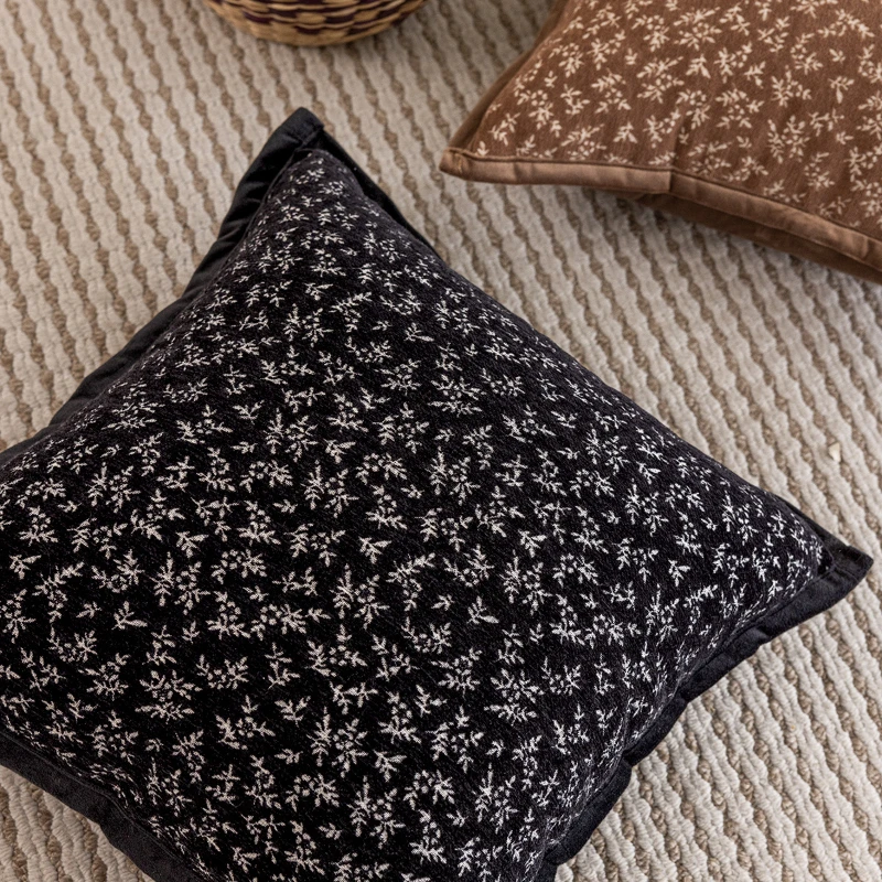 

Light Luxury Throw Pillow Cover 45x45CM Living Room Sofa Square Retro Waist Cushion Cover Decor Home Decorative Pillowcase