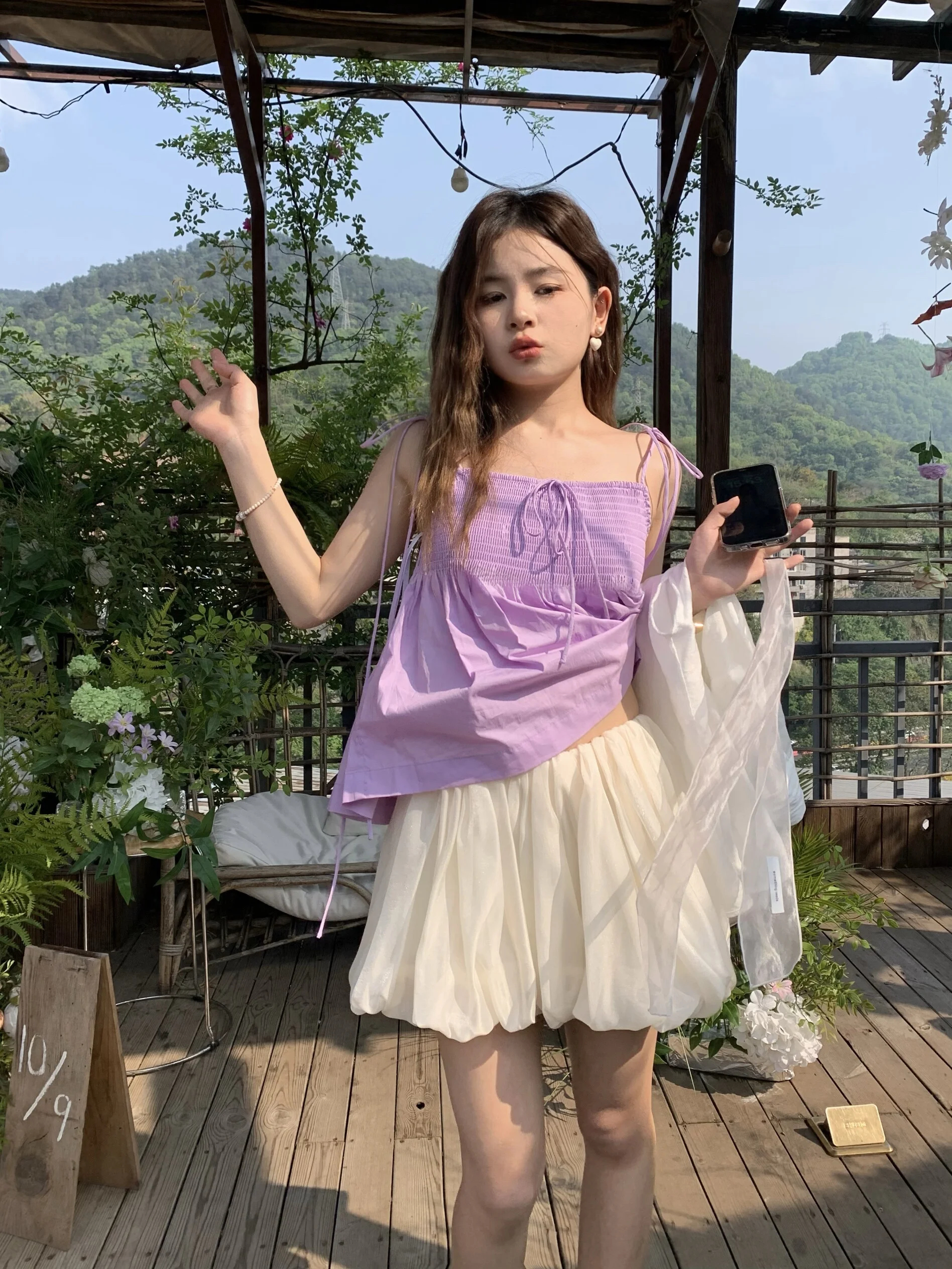 

Потрясающая мини-юбка из стеклянной ткани с кружевом, мандаринового цвета, из стеклянной марли, со средней/низкой талией, А-силуэт, однотонная, из полиэстера