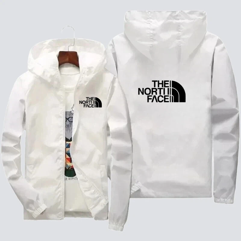 

Men Four Seasons Lightweight Hooded Jacket Multi Size Color Casual Loose Outdoor Breathable Fashion Basic Coat for Daily Jackets