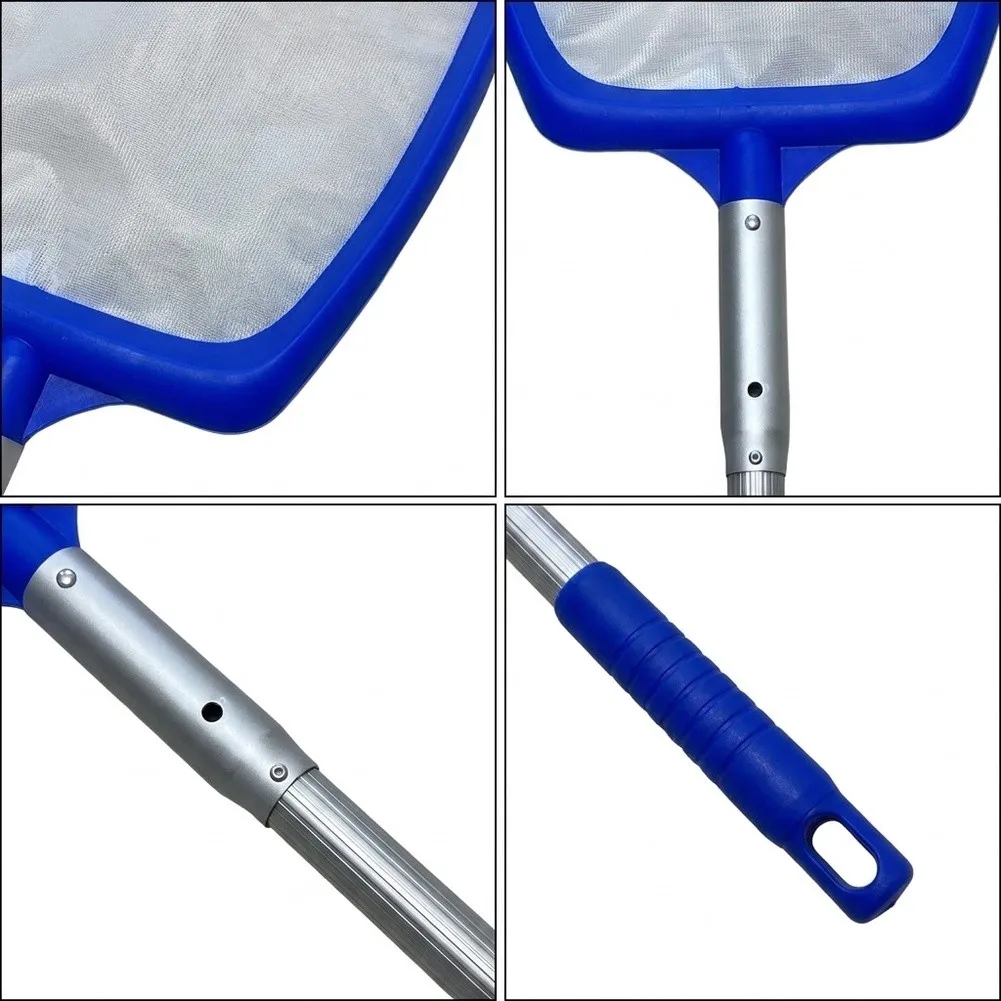 For Routine Pool Maintenance Pool Skimmer Net Wide Applications Pool Skimmer Cleaning Tool Push Button Attachment