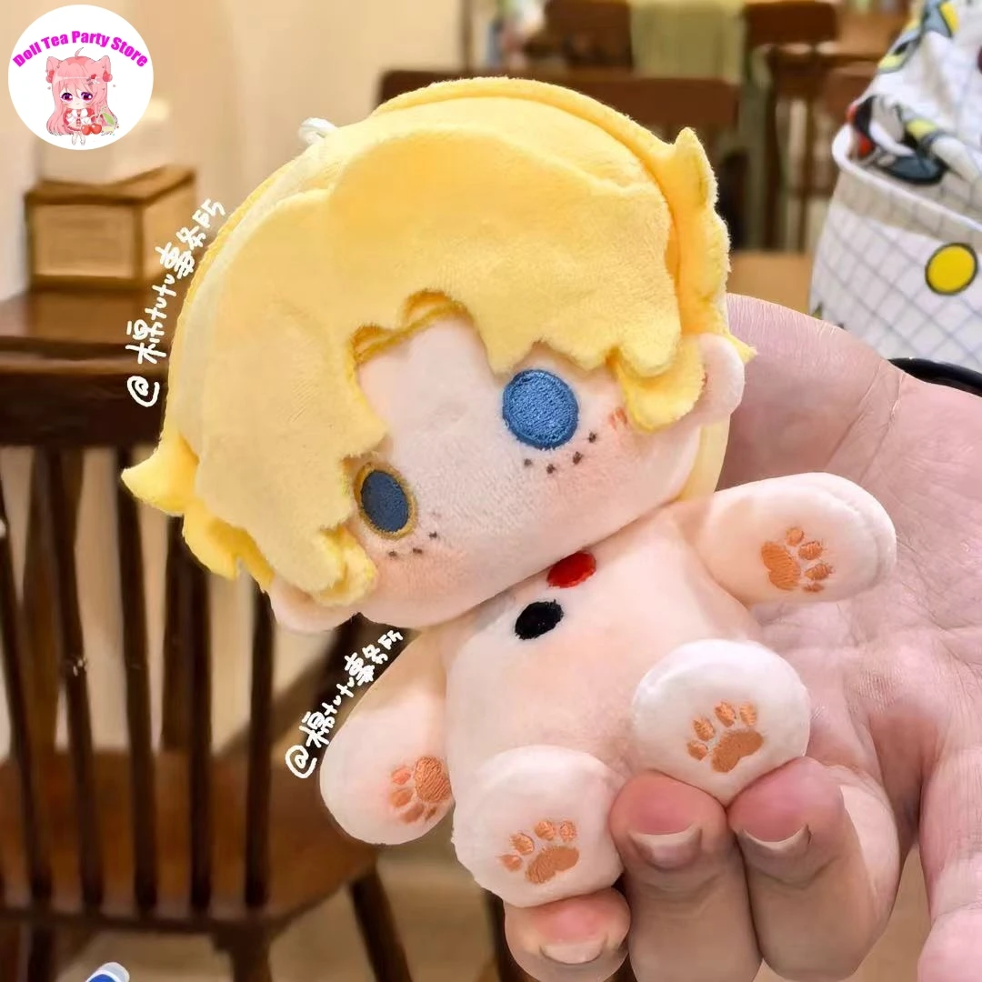

Original Skin Doll Body Identity Ⅴ Mike Morton Acrobat Cosplay 10CM Cute Anime Mini Pendant Plush Toy Plushie With skeleton