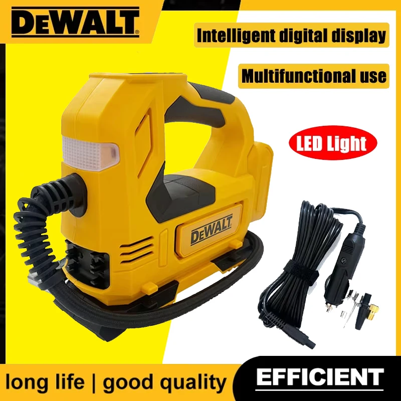 DEWALT Draagbare Luchtpomp Voor Dewalt 18V 20V Batterij Draadloze Inflator Tool Voor Autoband Inflator Elektrische Motorfiets pomp