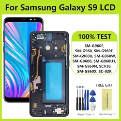 Tested Display For Samsung Galaxy S9 LCD With Digitizer Touch Screen Assembly SM-G960FD S9 G960 LCD with Frame Replacement