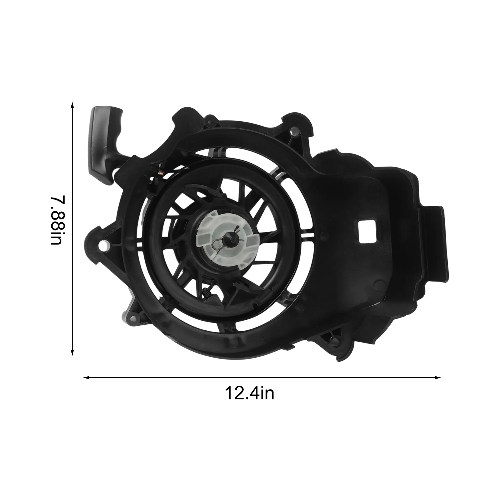 Black Lawn Mower Starter Engine Recoil Starter Compatible With Multiple Models Improves Engine Performance For 104M02 Engine