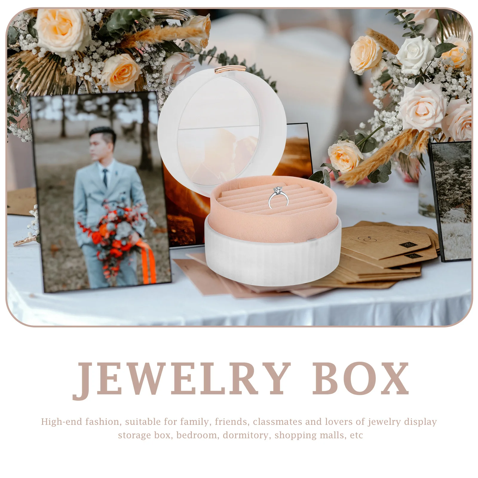 

Jewelry Storage Box Gift Key Organizer Travel Cases for Women Necklace Organizers Holder Small Decorate