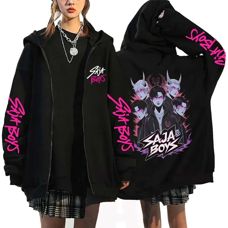 

НОВАЯ осенне-зимняя толстовка на молнии Y2K Han Man Sha Jia, мужское пальто большого размера с 3D плюс, милое крутое женское пальто для девочек