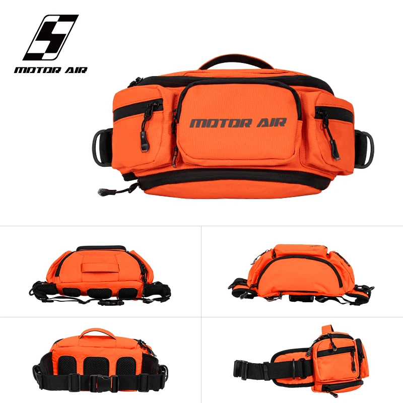 New Motorcycle Riding Waist Pack Multifunctional Crossbody Bag Chest Pack Splash-proof Water Outdoor Gears Bag With Rain Cover