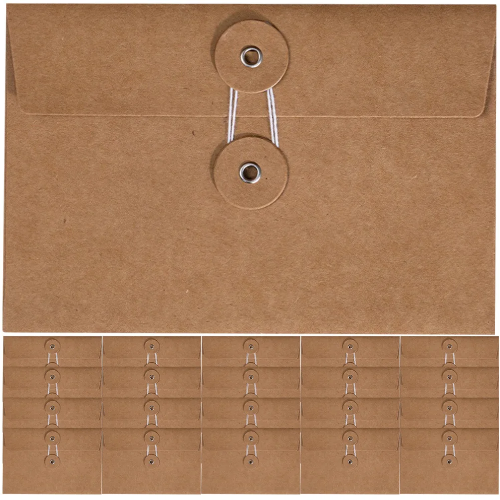 

30 шт. винтажные конверты из крафт-бумаги, держатели для хранения писем для приглашений, органайзеры для писчей бумаги, свадебные канцелярские принадлежности