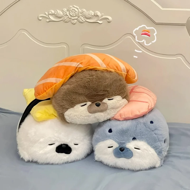 

Cute Seal Doll Plush Toy Accompany Sleeping Pillow Bedhead Pillow Super Soft Comfortable Bedroom Ornament Cute Girl Doll Gifts