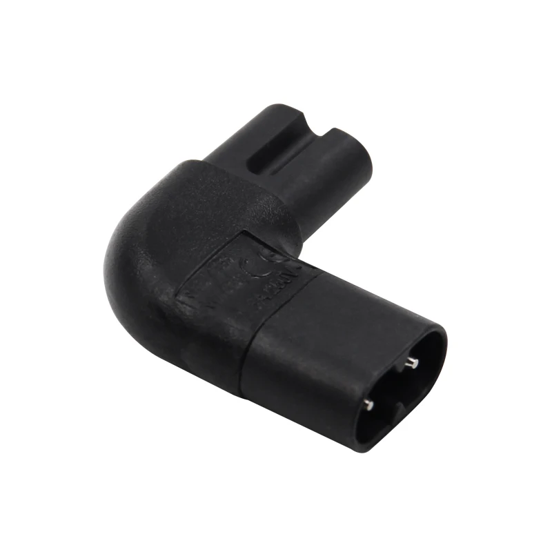 الشكل 8 IEC 320 IEC320 iec C7 إلى C8 90 درجة اليسار واليمين الزاوية التيار المتناوب محول الطاقة ذكر أنثى تمديد موصل