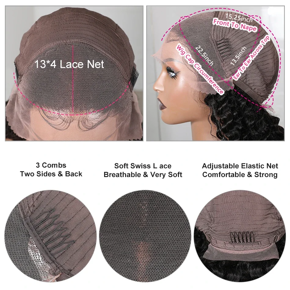 30 36 بوصة الجسم موجة 13x6 Hd الدانتيل الباروكة الأمامية 13x4 الدانتيل الباروكات أمامي للنساء البرازيلي مجعد قبل قطعها الدانتيل الشعر البشري